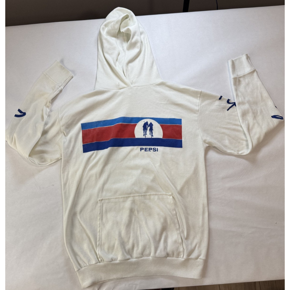 80s-Inspired Pepsi-Cola Hoodie Shirt Streetwear Unisex Heritage Logo Medium